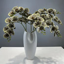 Decorative artificial butterfly orchid flowers in cotton and silicone