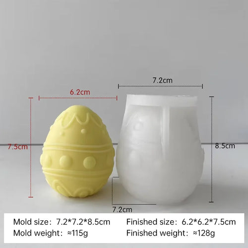 DIY Easter egg silicone candle mold