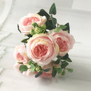 Small artificial flower bouquet for spring decoration and weddings