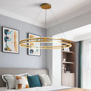 Modern circular chandelier for creative and elegant interior decor