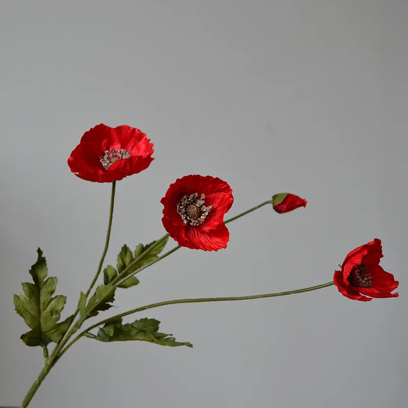 Artificial poppy flower for party and garden decoration - vue 16 sur 18