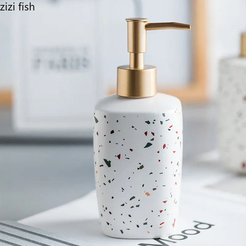 ceramic bottle for portable soap and lotion - vue 5 sur 16