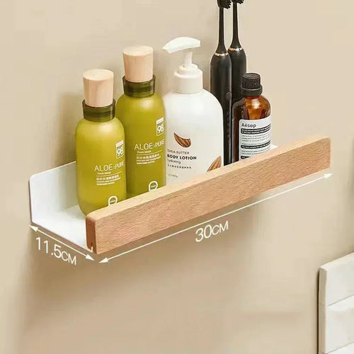 wooden shelf corner bracket without drilling for storage
