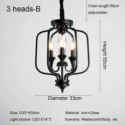 Retro luxury American style crystal chandelier - vue 11 sur 10