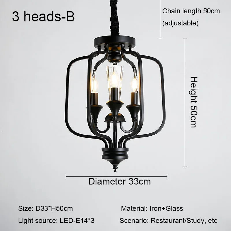 Retro luxury American style crystal chandelier - vue 10 sur 10
