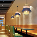 Handwoven nordic rattan pendant light
