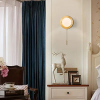 Postmodern gold Nordic art glass ball wall light