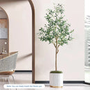 Decorative artificial olive tree with fruit for Halloween and Christmas