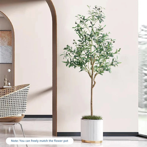 Decorative artificial olive tree with fruit for Halloween and Christmas - vue 2 sur 9
