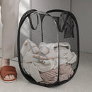 foldable laundry basket multipurpose mesh storage bag