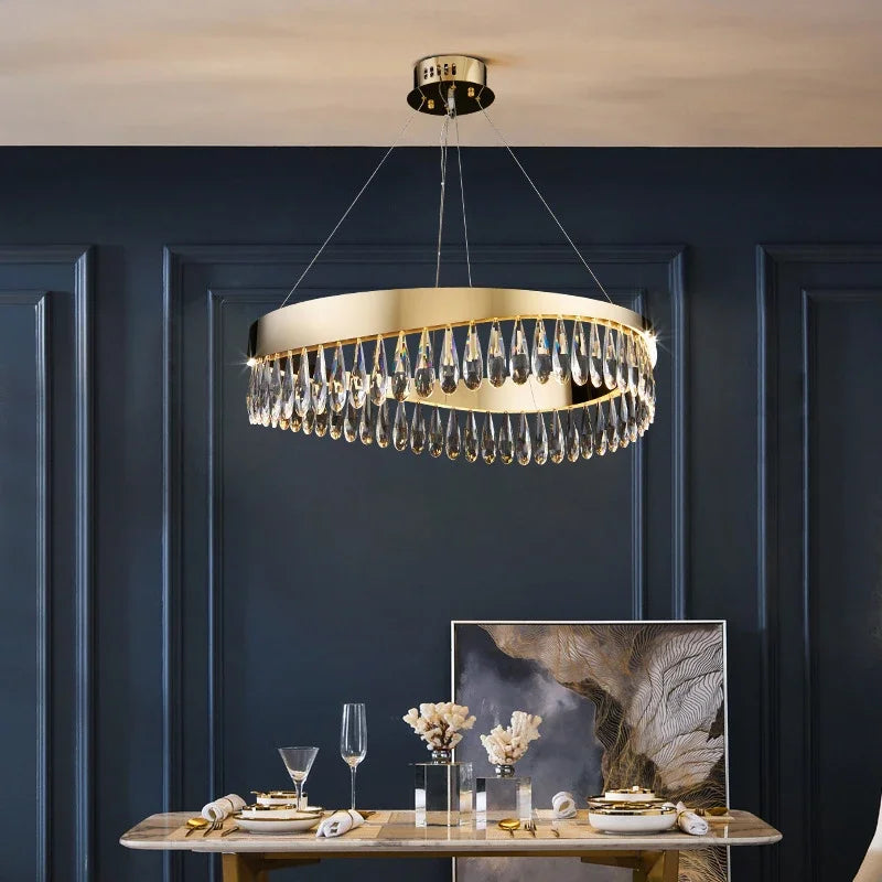Luxury crystal chandelier for indoor decorative lighting