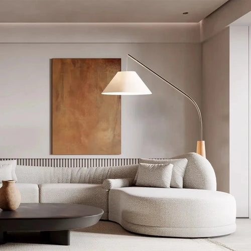 Modern nordic creative floor lamp with remote control for interior decoration - vue 6 sur 8