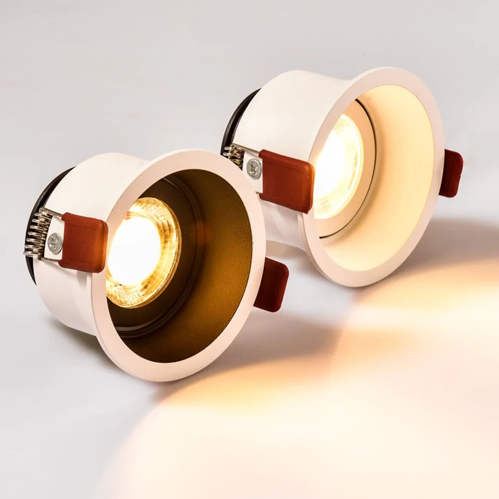 Dimmable anti-glare recessed LED spotlight for indoor use - vue 3 sur 9