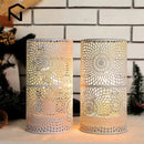 set of 2 modern cylindrical lamps for decoration and interior lighting