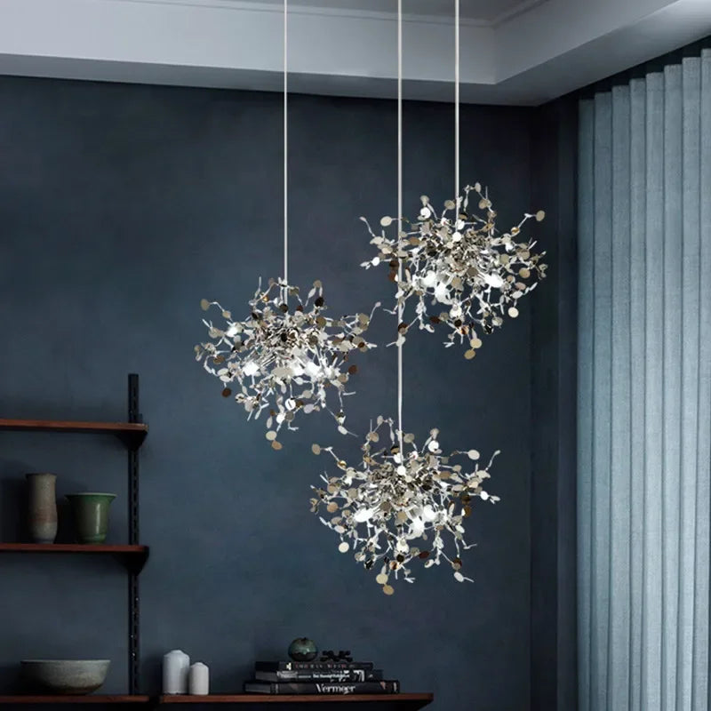 Decorative nordic design stainless steel pendant light