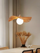 Japanese style wooden pendant light for interior decoration