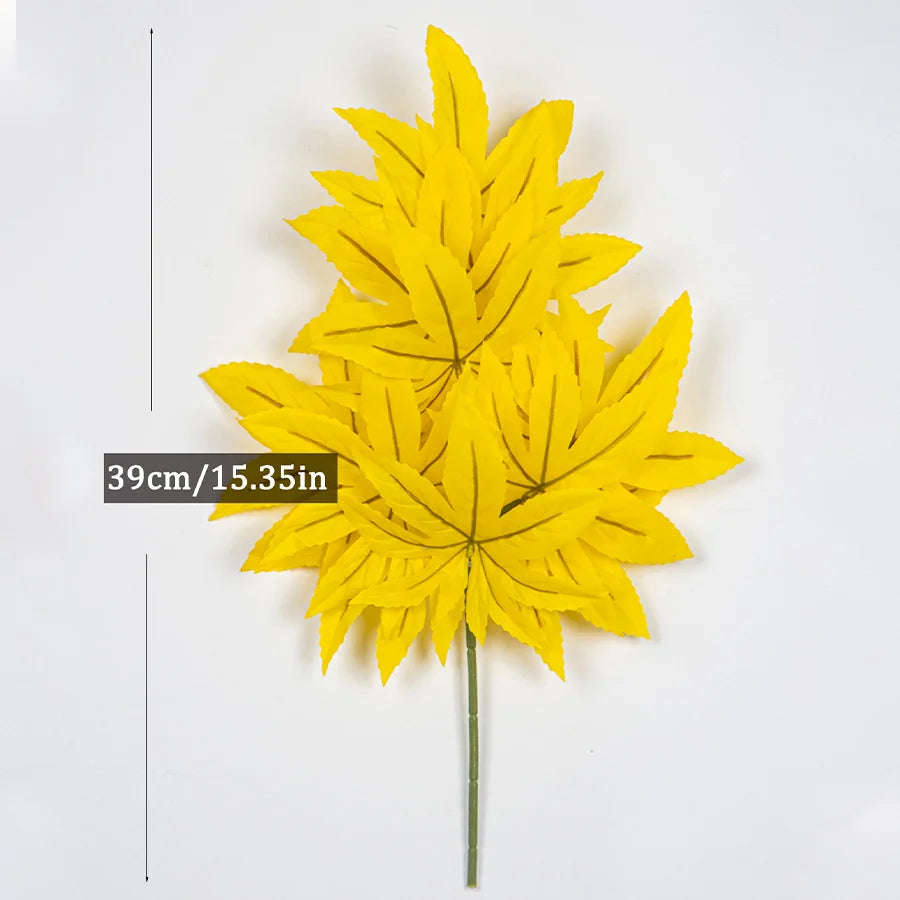 Artificial maple branch for autumn and halloween decoration