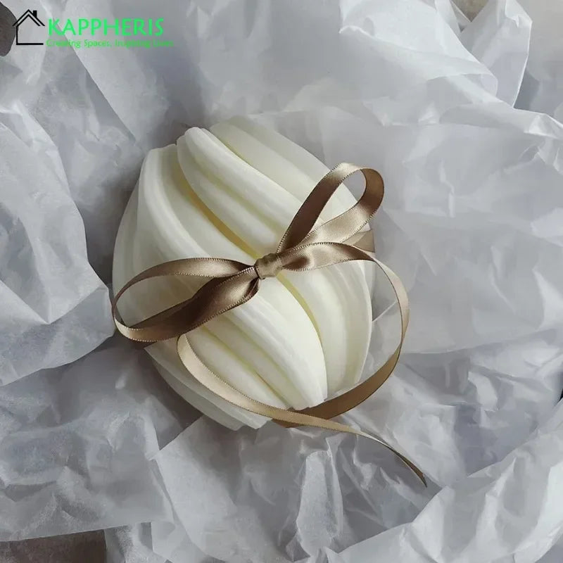 decorative swirl scented candles aesthetic aromatic for home - vue 5 sur 20