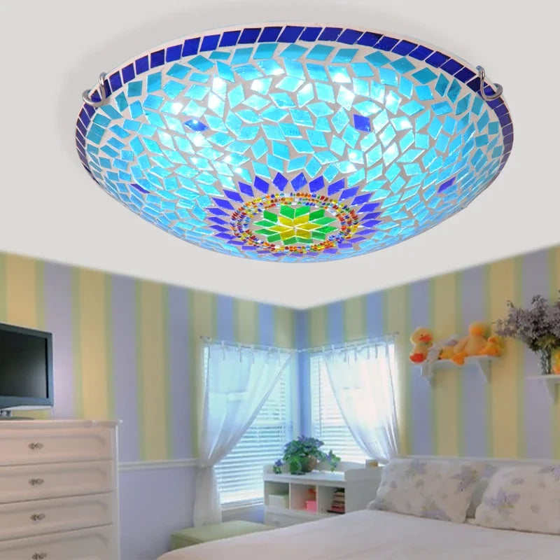 Elegant modern glass chandelier for bright interior decor