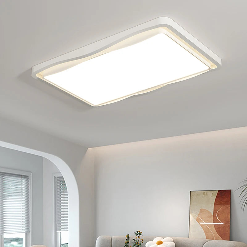 Modern cream living room ceiling light with full spectrum eye protection