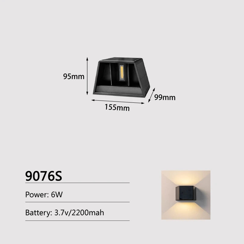 JoollySun solar wireless outdoor LED wall light for garage, yard and garden - vue 7 sur 7