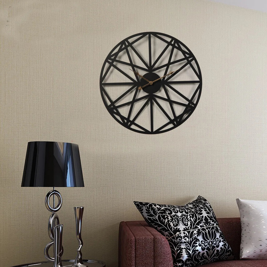 Creative Wall Clock for Living Room, Luxury, Modern, Simple Murals, Fashion - vue 3 sur 7