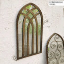 Nordic retro wooden mirrors for wall craft decoration