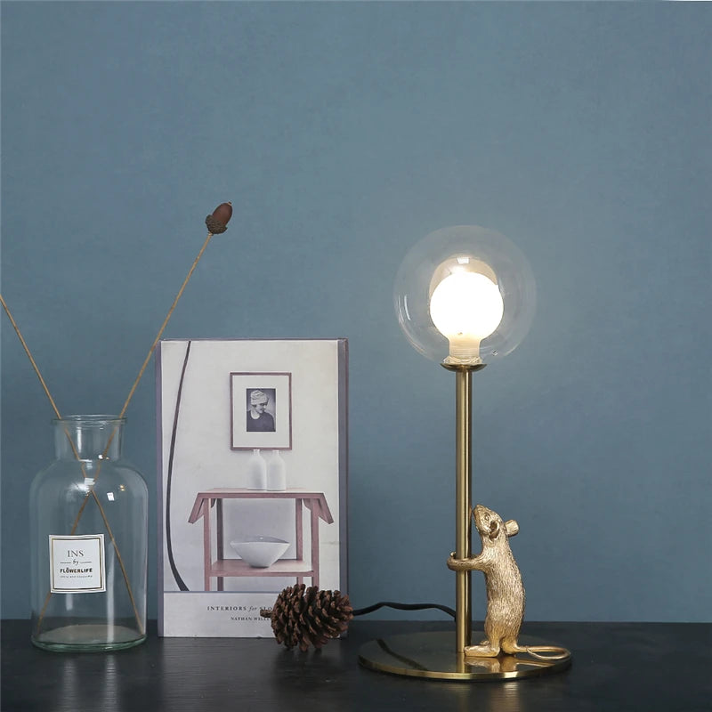 Modern resin animal floor lamps with LED lighting - vue 4 sur 8