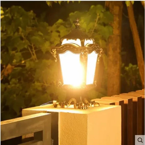 European outdoor pillar lamp waterproof garden landscape light - vue 9 sur 9