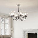 Medieval style art glass chandelier for interior décor