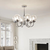 Medieval style art glass chandelier for interior décor