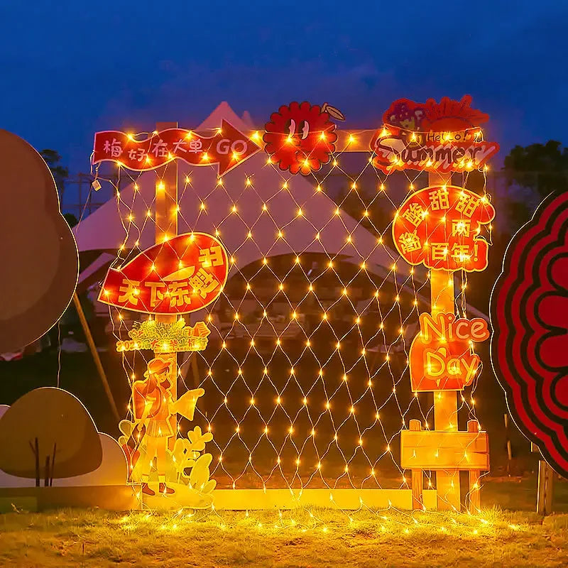 LED Christmas string lights for festive decorations and garden