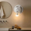 Vintage bulldog design resin wall light