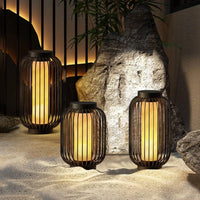Solar LED bird cage garden decorative lamp