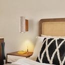 Wabi-sabi LED wall light in natural stone