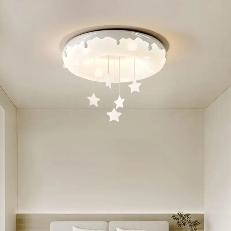 Donut chandelier bubble round lamp for children eye protection - vue 4 sur 24