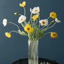 Artificial poppy flower bouquet for home, garden, and party decoration