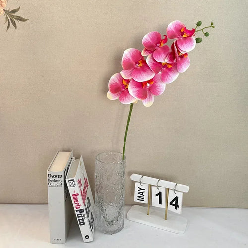 Artificial butterfly orchid 7 heads elegant floral decoration - vue 41 sur 40