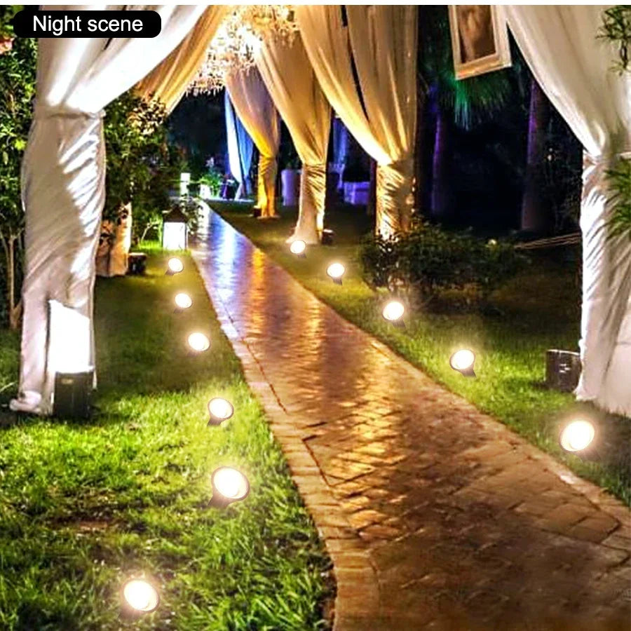 10-in-1 solar spotlight for versatile waterproof outdoor lighting