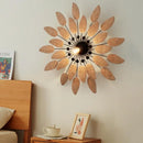 Wabi sabi rattan wall lights for indoor spaces and tea rooms