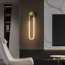 Modern elliptical LED wall light for interior decoration
