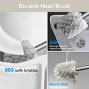 Wall-mounted aluminium cleaning brush with no dead angle