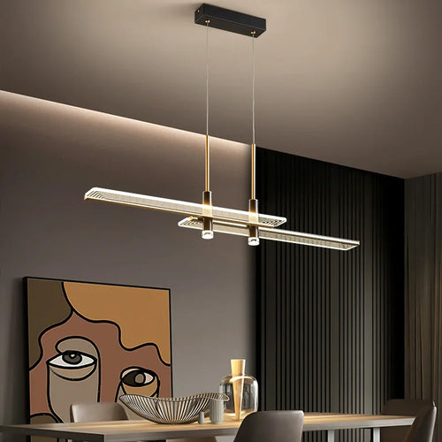 Minimalist postmodern creative LED chandelier pendant light - vue 5 sur 10