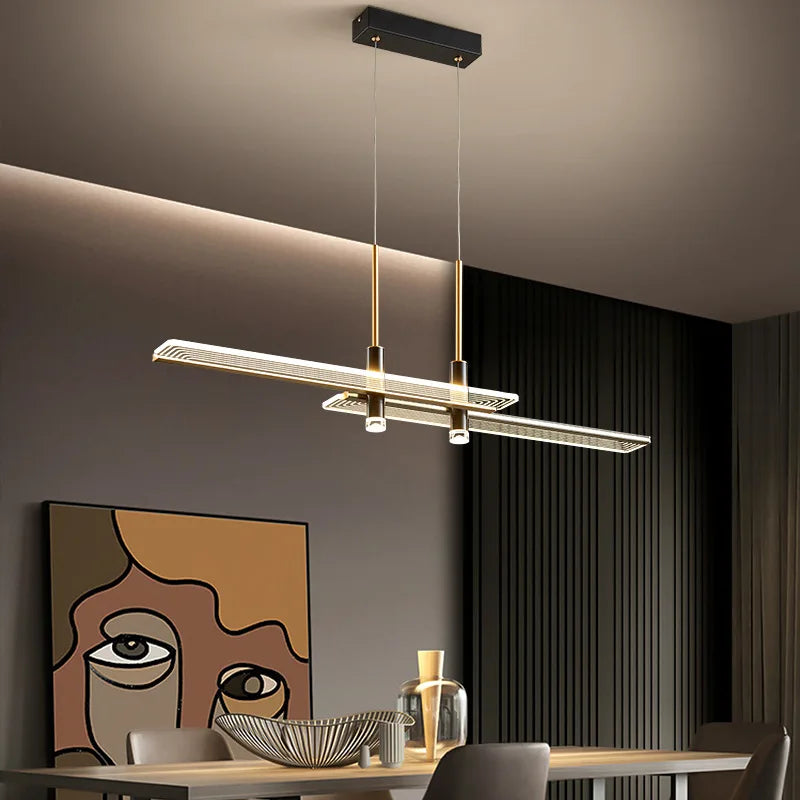 Minimalist postmodern creative LED chandelier pendant light - vue 4 sur 10