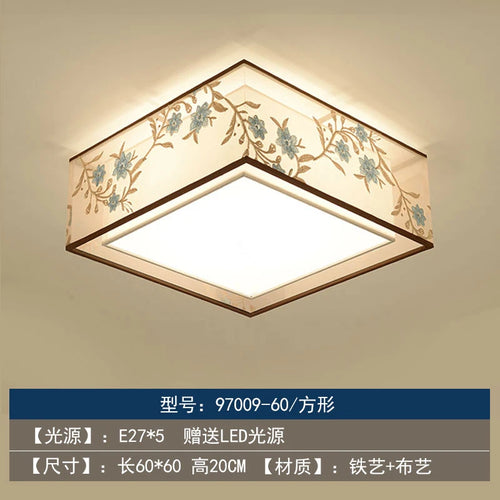 Retro Chinese chandelier for elegant and cosy lighting - vue 10 sur 17