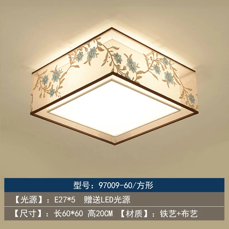 Retro Chinese chandelier for elegant and cosy lighting - vue 9 sur 17