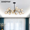 Nordic glass chandelier for elegant interior decoration
