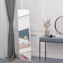 elegant and practical wooden framed standing mirror
