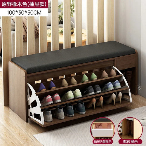 modern vertical storage shoe cabinets japanese design - vue 17 sur 21