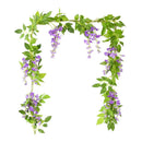 Artificial wisteria garland for floral and festive decoration